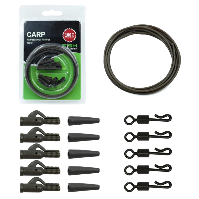 Selco Carp Fishing Accessories Chod Set Sleeve Mini Rubber Cap Carp Fishing Lead Clip Action Pack Terminal Tackle