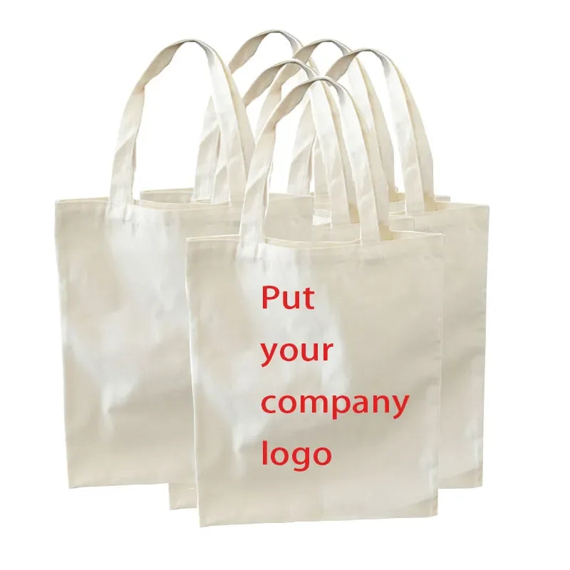 Tote Bags With Custom Printed logo Plain Custom Sublimation Blanks White Tote Bag Canvas Tote Bag Customize MegaBDM