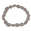 Rose Quartz Nugget Irregular Tumble Natural Gemstone Infinity Stretch Bracelet for Women Men Party Gift Classic Bangle