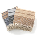 Factory Wholesale 130*180CM Large Size Turkish Style Embroidered 100% Cotton Soft Thickening Nap Blanket with Tassel