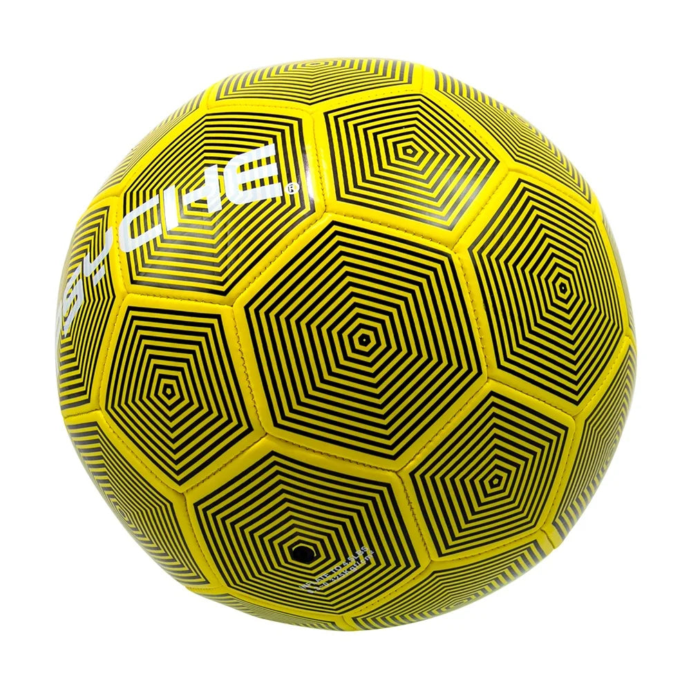 PSYCHE Custom Logo Yellow PVC Soccer Ball Machine Stitched Official Size 5 Training Competitive Price