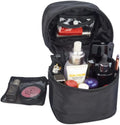 Custom Logo Cylinder Zipper Cosmetic Pouch Nylon Waterproof Women Men Makeup Brush Organizer Travel Toiletry Bag