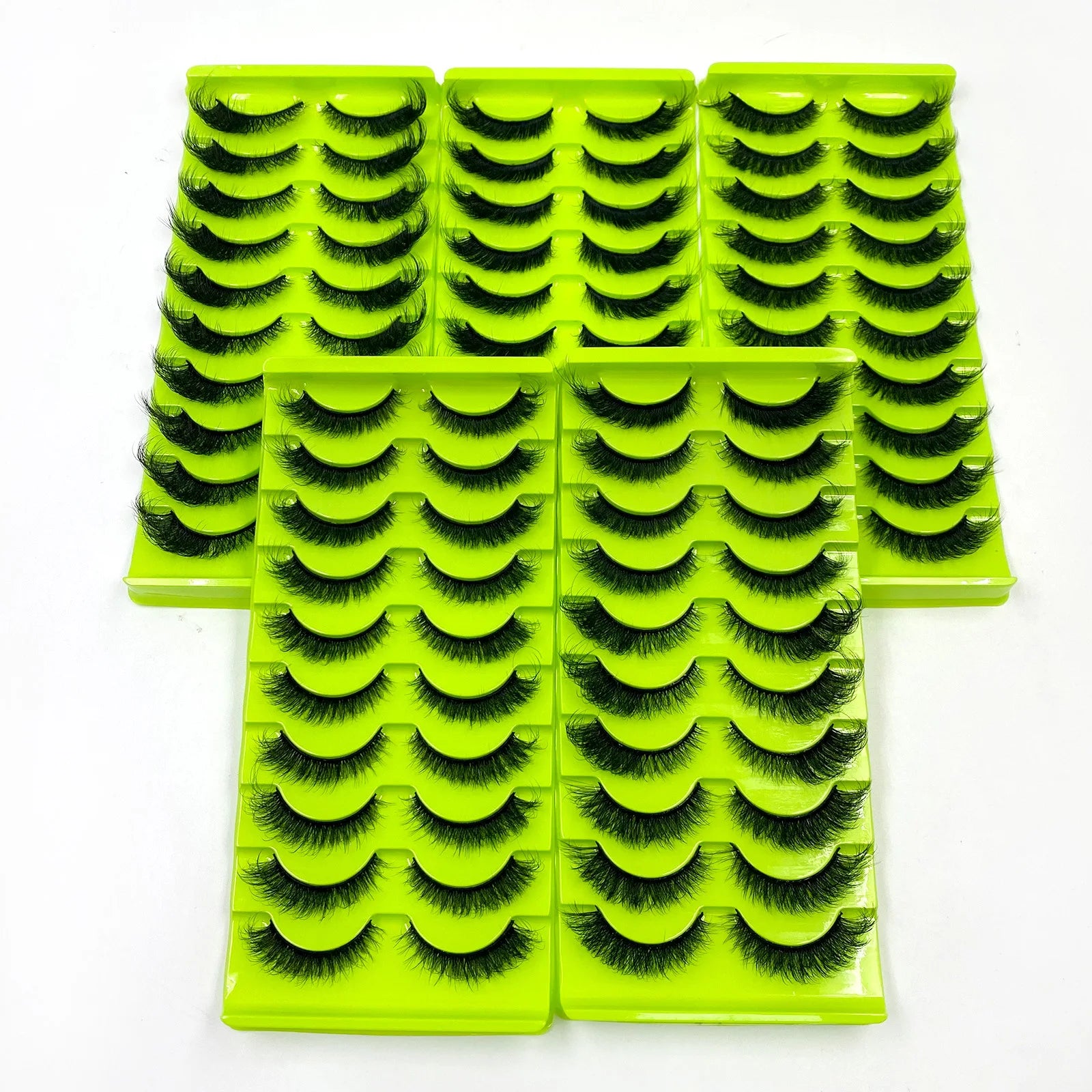 FX-S283 Hotsell False Eyelashes Eye Lashes Wholesales 10 Pairs Synthetic Fox Eye Lash Fluffy 6DHandmade Cat Eye Customize Lashes