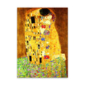 LS Hot 5D DIY Diamond Embroidery Kit Gustav Klimt's Famous Painting 'Kiss' Portrait Canvas Wall Decor for Home Living Printed