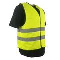 Promotional ANSSI Reflective High Visibility 100% Polyester Knitted Fabric Breathable Industrial Safety Vests Model ASFV024F