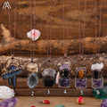 Vintage Bohemian Birthstone Pendant Necklace Natural Raw Healing Crystals Reiki Chakra Jewelry for Weddings and Parties