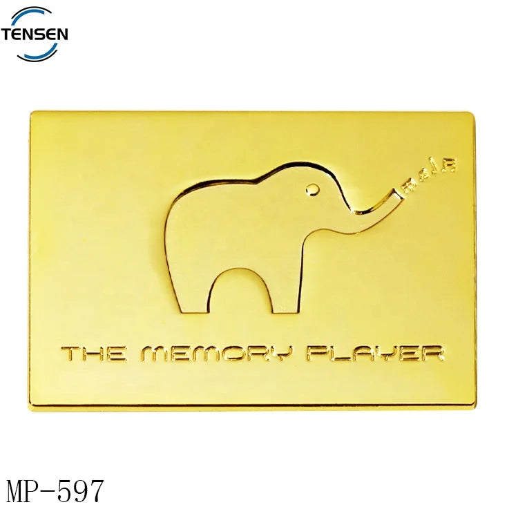 Wholesale Durable Clothes Adhesive Gold Badges Metal Brand Logo Plate Furniture Hardware Engraved Name Labels-Tag Type