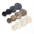 Newest Eco-Friendly 34mm Resin Garment Buttons Irregular Marbling Two-Eyes Design for Men's Women's Suit Coat Sweater Cardigan
