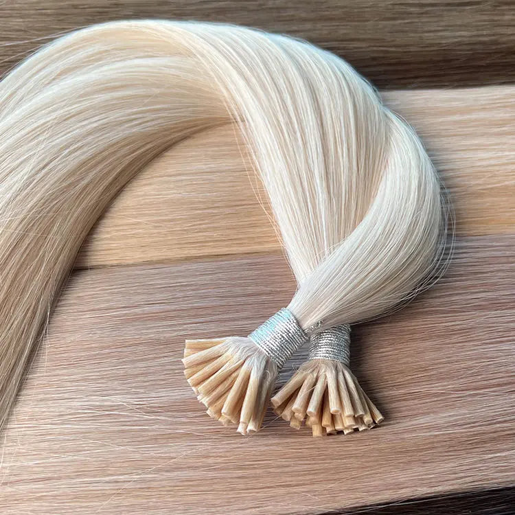 2026 Long Lasting Russian Remy Keratin Hair Extensions Virgin Soft Glued Mini Itip Human Hair Extensions