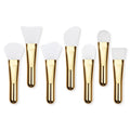 Electroplating Silicone Facial Mask Brush Beauty Not Easy to Deform Clay Mask Brush Beauty Tools Silicon Mask Brush Rose Gold