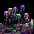 Luminous Jellyfish Aquarium Decorations Artificial Swim Landscape Fish Tank Accessories Made of Durable Plastic