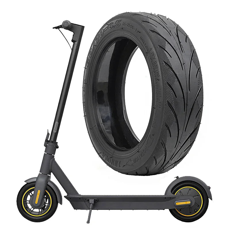 Cityneye Factory Supply 60/70-6.5 Off Road Pneumatic Tire Black Rubber Self-repairing Tubeless Tyre with Valve for Scooter
