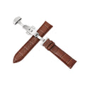 Butterfly Deployment Buckle Watch Bands Strap Rose Gold Silver Genuine Calfskin Leather for Men Women Hot Sell 12-24mm Opp Bag