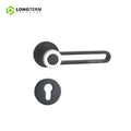 Luxury Modern Zinc Alloy Bedroom Door Handle Lock Set for Interior Doors