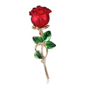 Luxury Rose Brooch Pin Hot Sale Alloy Flower Brooch Party Wedding Engagement Anniversary Clothes Decoration-for Gifts Children