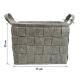 YUJIN Custom logo Large Capacity Thick Felt Woven Storage Baskets Bag with Handles in Stock