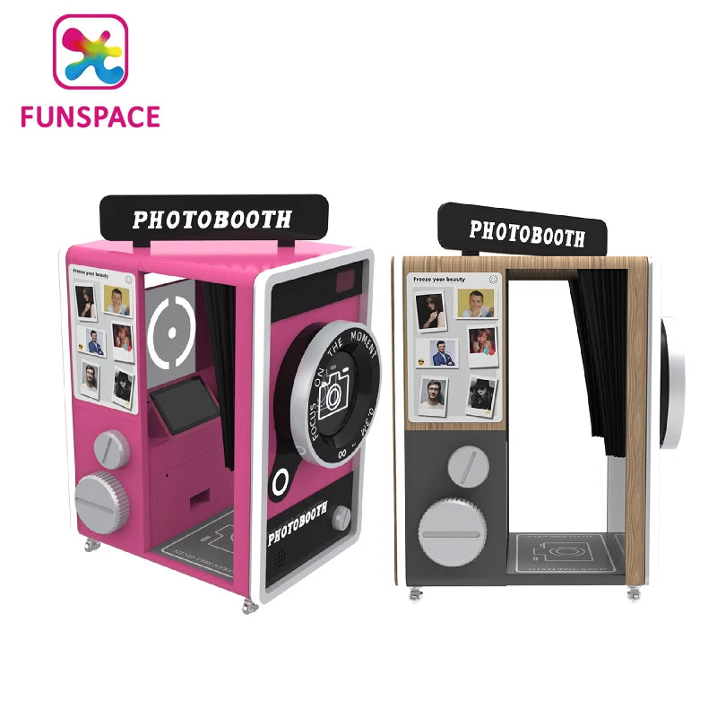Funspace Low Cost Make Money Fast Self Service Touch Screen Instant Camera Photo Booth Vending Machine With Printer Kiosk