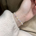Wholesale Women's Super Immortal Sweet Small Flower Beaded High Beauty Versatile Wedding Anniversary Gift Bracelets