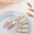 Spot Wholesale Acetic Acid Hairpin Women Side Fringe Hairpin Hairpin Without Trace Summer Net Red Makeup Duck Beak Clip