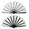 13-Inch  Plastic Ribs Large Hand Fan Eco-Friendly Folk Art Style for Home Decoration or Business Gift