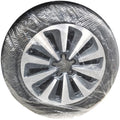 50 PCS Disposable Transparent Plastic Protective Cover for Automobile Wheel Hub Anti-Dog Urine Protective Bag OEM Customizable