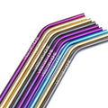 Small Quantity Low MOQ Cheap Price Stainless Steel Reusable Metal Rose Gold Straws Metal Straws