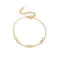N&S Infinity Symbol Elegant Stainless Steel Bracelet Adjustable Religious Style Chain Bangles