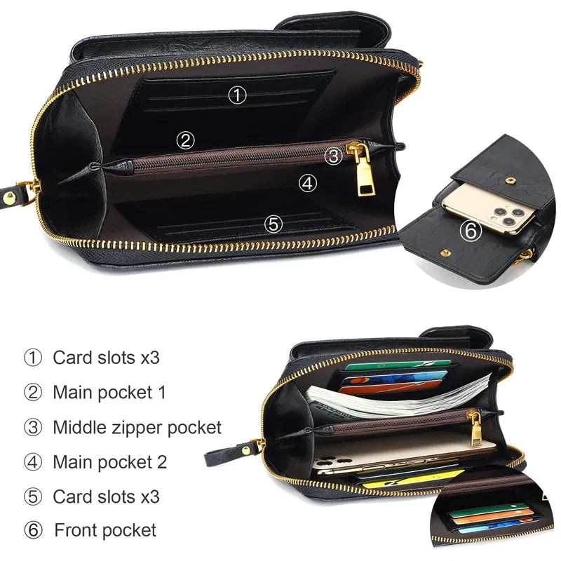 Custom Logo Fashion Cell Small Crossbody Bags Shoulder Pocket Wallet Pouch Mobile Phone Bag Case