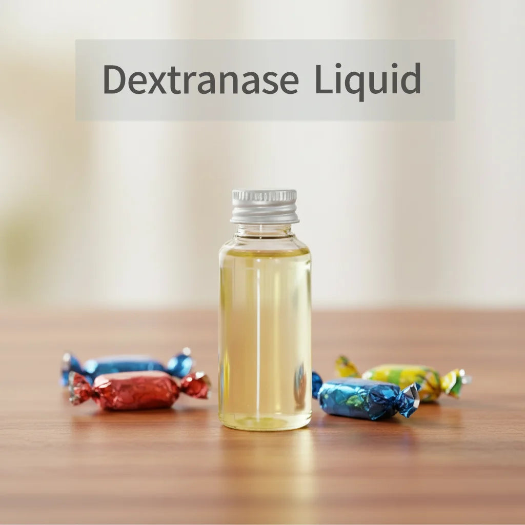 Food Grade Liquid Dextranase/ Alpha Glucanase 30000U/g Enzymic Preparations Partially Purified for Sugar Industry
