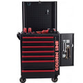Professional Heavy Duty 7-Drawer Iron Case Storage Cabinet Trolley Goldenline GL3307-S for Auto Repair OEM ODM Support 3-Year