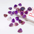 DIY Custom Plectrum Standard Heart Shape Amethyst guitar pick Crystal Crafts