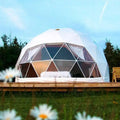 7m Economical Luxury Geodesic Glamping Dome Tent House with Bathroom Event Tents