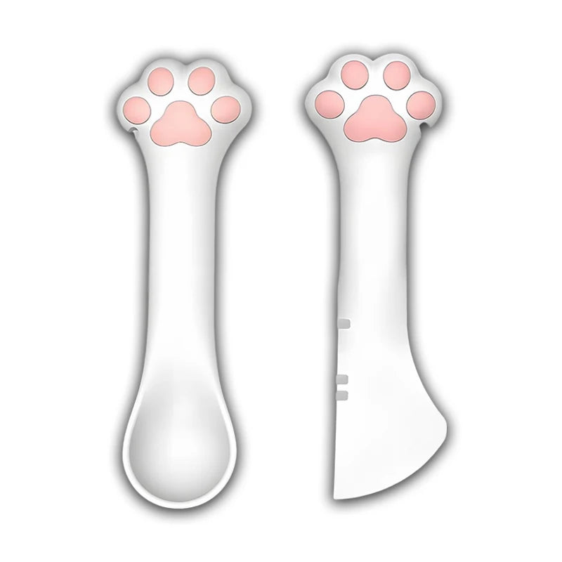 Wholesale Feed Spoon New Design Multifunction Safety Food Grade Silicone Cute Pet Dog Cat Canned Snack Feed Spoon Scoop Scraper