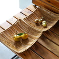 Imitation Rattan Woven Square Modern Eco-Friendly Multifunction Plastic Food Storage Basket for Hotel Restaurant Dried Fruit