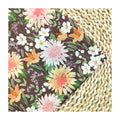 Blooming Brown Flower Printed Organic Custom Printed Cotton Poplin Woven 100% Cotton Fabric for Shirts Covers Girls Boys