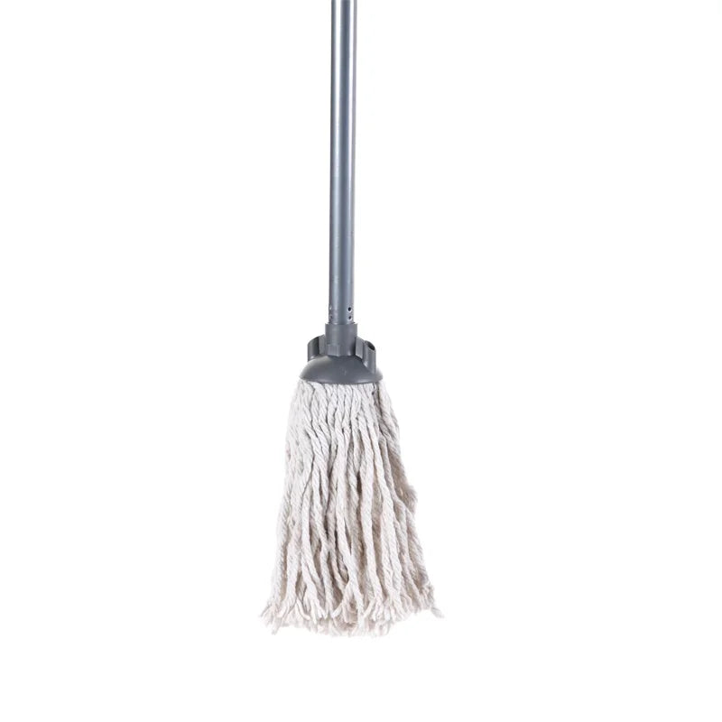 Long Handle Household Cleaning Mop Factory Cotton Floor Cleaner Iron Plastic Polyester Mop Head Dust Mop for Effective Cleaning