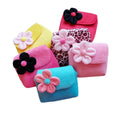 Children's Coin Purse Cute Girl Bead Chain Flower Princess Sling Handbag Plush Bags for Kids Girls