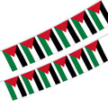 Palestine String Flag Polyester Fabric National Country Flag for Birthday Party Festival Decoration