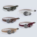 JULUN Pu Belt Manufacturer Waist Strap Vintage Belts Women Engraved Round Metal Buckle Cinturones De Mujer Ladies Belt for Jean