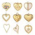 Titanium Steel Shell Heart Collection 18K Gold Plated DIY Multi-Purpose Jewelry Accessories Women Stainless Steel Charms Jewelry