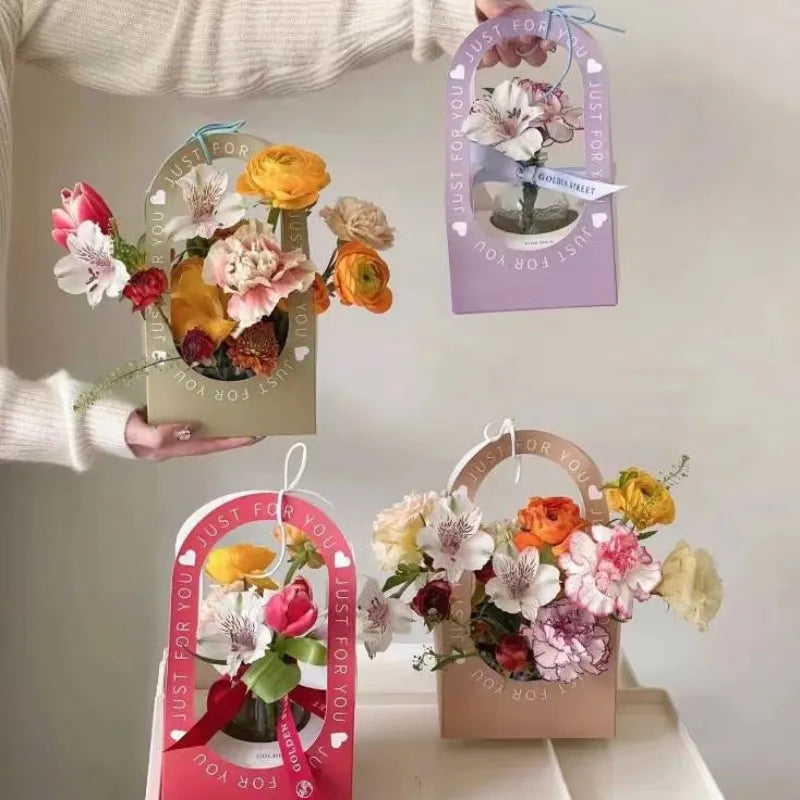 Hot Paper Box Flower Sleeve Single Rose Flower Wrapping Sleeve