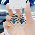2022 Fashion Zircon Earrings Long Statement Earrings Hot Sale Diamond Earrings for Women