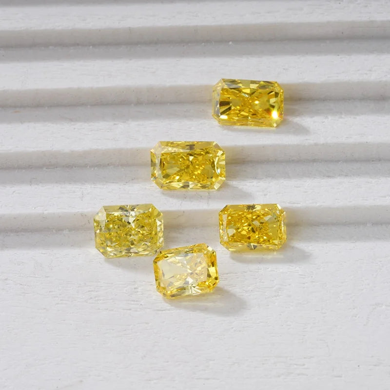 Starsgem Fancy Wholesale Beautiful Yellow Color Pear Radiant Cushion Oval Cut Lab Grown Diamonds