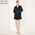 FUNG 6035  Custom Wholesale Luxury  Elegant Short Silk Satin Plus Size Pajama