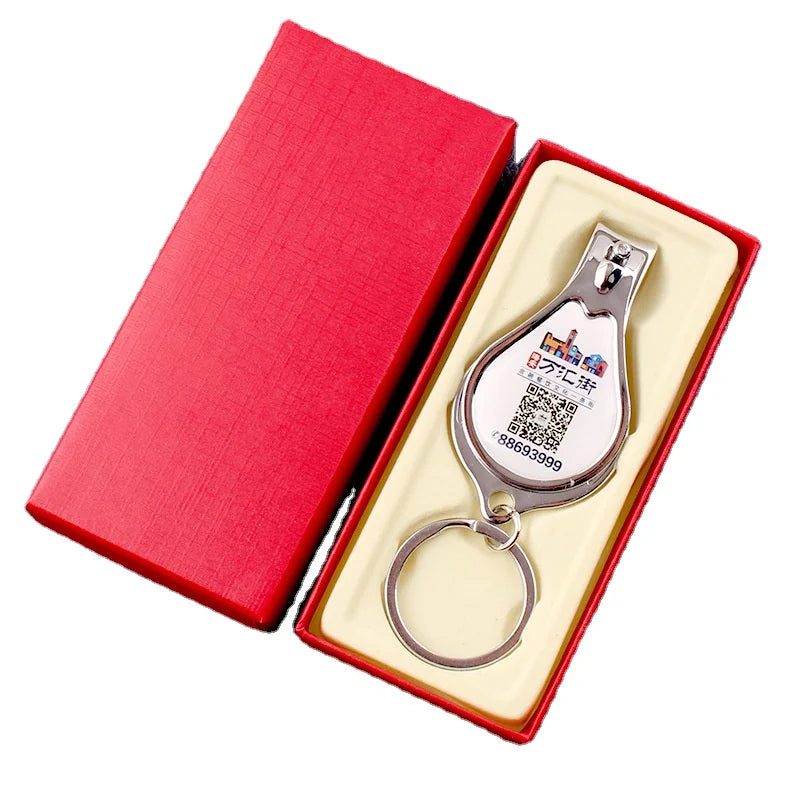 Customized logo Personalized Keychain Key Ring Bottle Opener