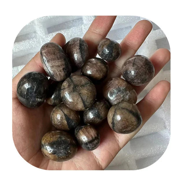 New Arrivals Premium 20-30mm Staurolite Semi-precious Stone Natur Chaiastolite Tumbled Stones for Sale