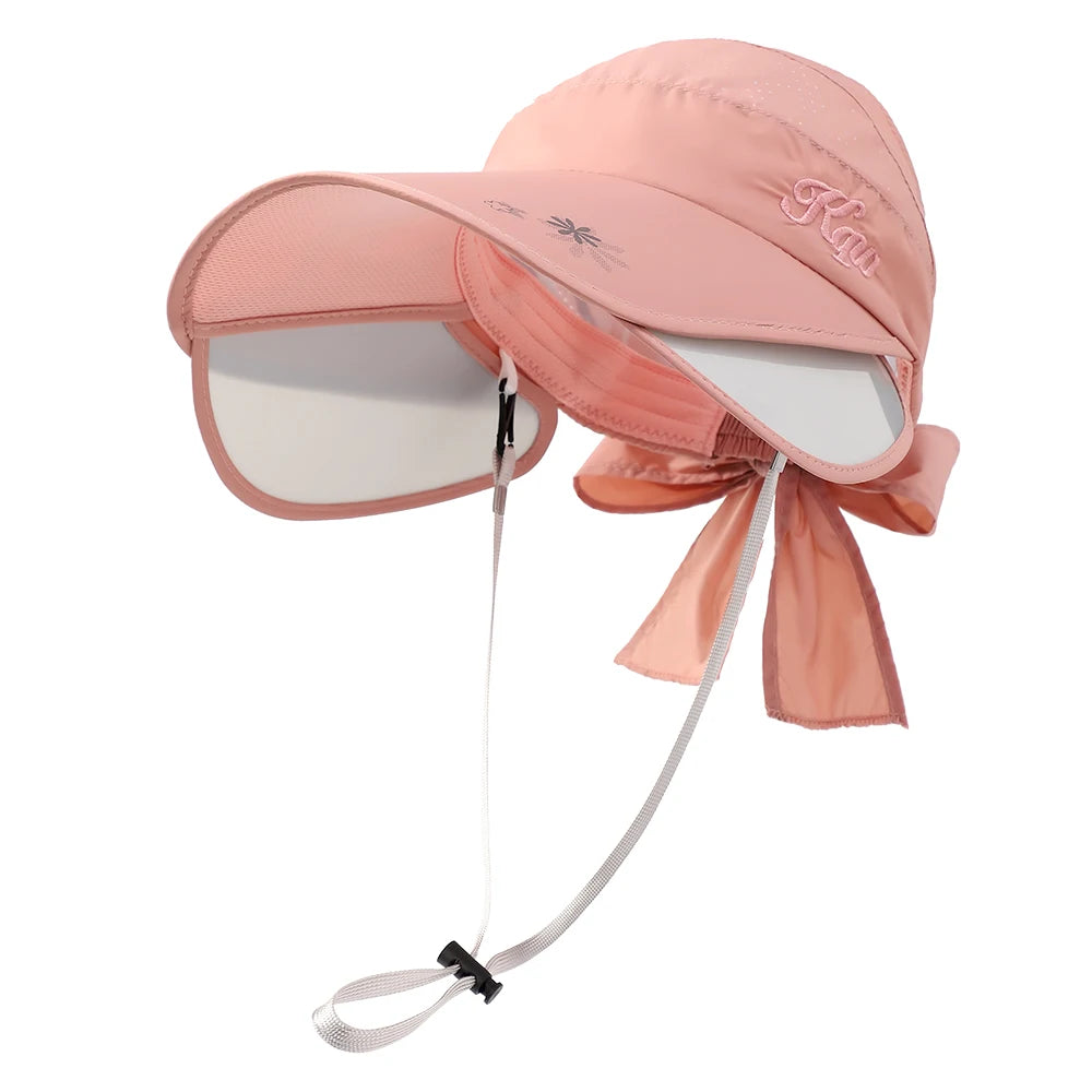 Wholesale Wide Brim Women Beach Outdoor Summer UV Protection Visor Sun Hat