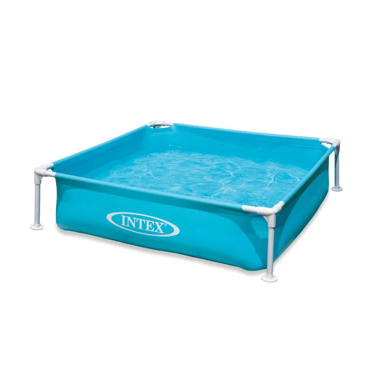 INTEX 57173 Rectangle Blue Pool Mini Frame Children Swimming Pool