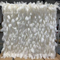 New Design Wedding Decoration Flower  Wall  8x8 Feather Wall  Artificial Decoration Backdrop for Party Photography Wedding