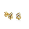 LOZRUNVE Customize Crystal Gold Shell Fashion Earring Jewelry Sterling Silver 925